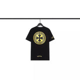 CHH Chrome Heart T Shirts Sanskrit Large Logo Cross Print Short Sleeve T-Shirt