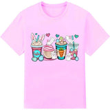 Easter Coffee Bunny Shirt Women Cute Easter Shirt Easter