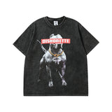 Men T Shirt Distressed Short-Sleeved T-shirt Men and Women Half Sleeve Tee