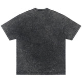 Women T-shirt Distressed round Neck Short Sleeve T-shirt Hip Hop Loose Casual Top