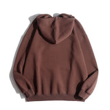 Unisex Winter Cotton Coat Letter Embroidered Top Retro Pullover Sweatshirt