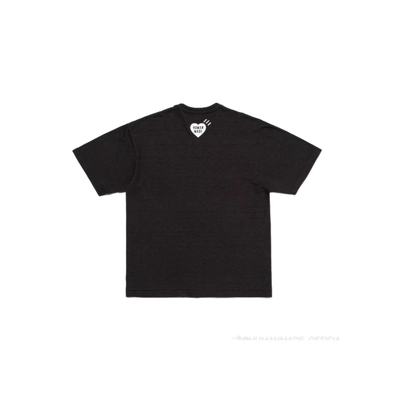 Men T-shirts HUMAN Green Monster Pattern Loose Short Sleeve T-Shirt