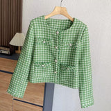 Women Woolen Coat Tweed Chanel Coat
