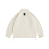 Unisex Winter Cotton Coat Stand Collar Coat Vest Vintage Corduroy Two-Piece Set