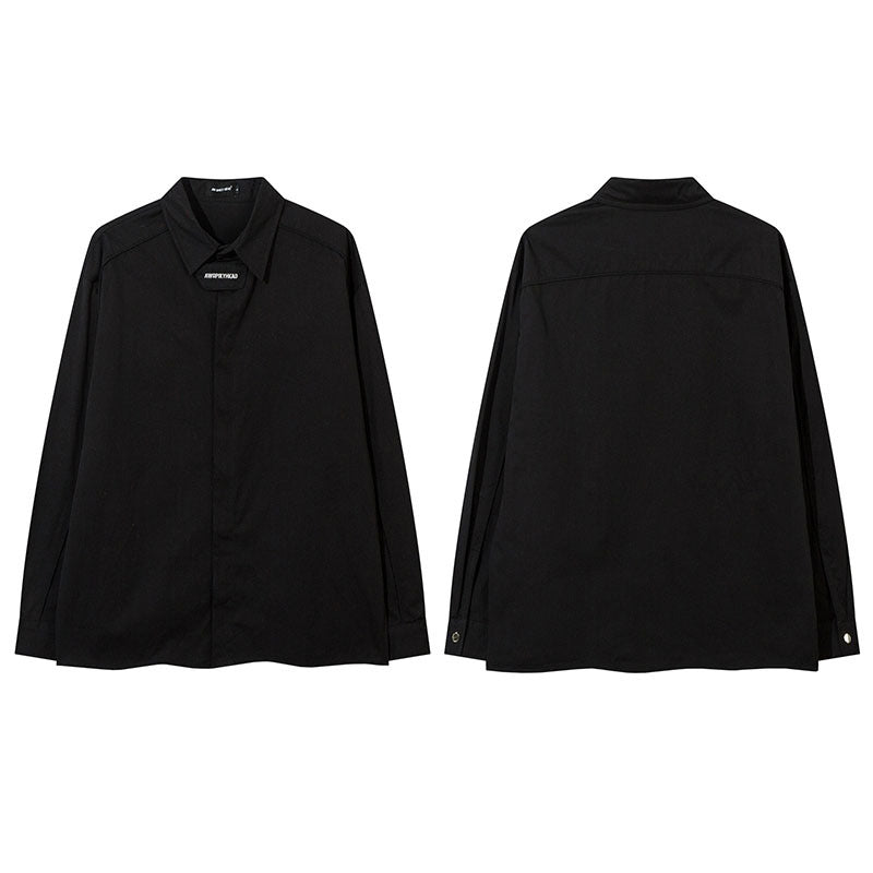 Unisex Vintage Shirt Long Sleeve Shirt Men's Casual