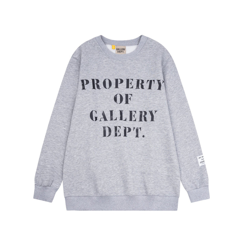 Gallery Dept Sweatshirts Unisex Loose Casual Crew Neck Sweater
