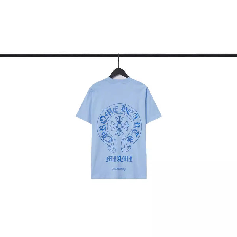 CHH Chrome Heart T Shirts Chrome Hearts Sanskrit Horseshoe Pattern Short Sleeve T-Shirt