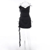 Women Dresses Sexy Streamers Dress Backless Skirt