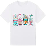 Easter Coffee Bunny Shirt Women Cute Easter Shirt Easter