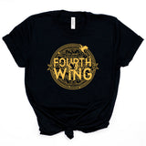 Retro Fourth Wing T-shirt Basgiath War College Shirt Dragon
