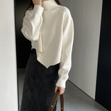 Women Winter Knitted Sweater Sweater Women's Short Autumn and Winter Top 8t8289