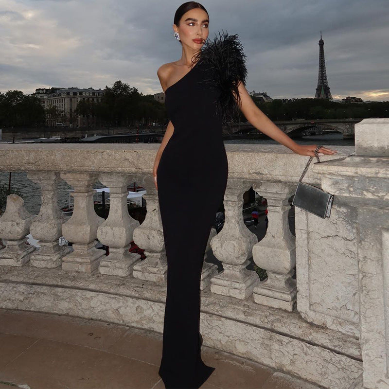 Women Dresses Slim-Fit Long Evening Dress
