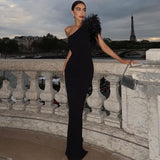 Women Dresses Slim-Fit Long Evening Dress