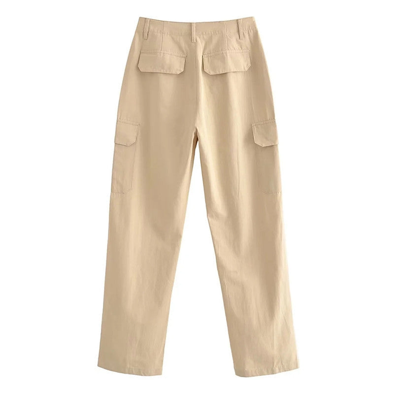 Women Sweatpants Multi-Pocket Cargo Casual Pants Trousers