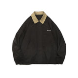 Unisex Jacket Vintage Safari Jacket Jacket Lapel Tooling Jacket Profile Baggy Coat