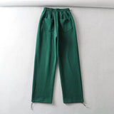 Women Sweatpants Autumn and Winter Leisure Loose-Fit Tappered Trousers Straight Sweatpants