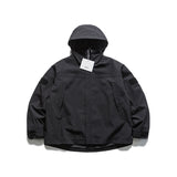 Unisex Winter Cotton Coat Velcro Decorative Hooded Cotton-Padded Coat Retro Warm Three-in-One Cotton-Padded Coat