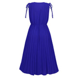 Women Date Dress Summer Pleated Skirt Dress plus Size