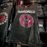 Pearl Jam T Shirts Doors Ramones Rock Washed Vintage Tank Top Cotton Sleeveless T-Shirt(Part2)