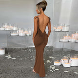 Women Dresses Summer Sexy Backless Spaghetti Straps Dress