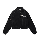 Women Jacket Short Pu Leather Jacket with Metal Buckle