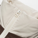 Unisex Winter Cotton Coat Retro Patchwork Contrast Color Stand-up Collar Letter Warm and Loose Cotton Jacket