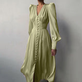 Women Dress Autumn and Winter Dress Long Skirt