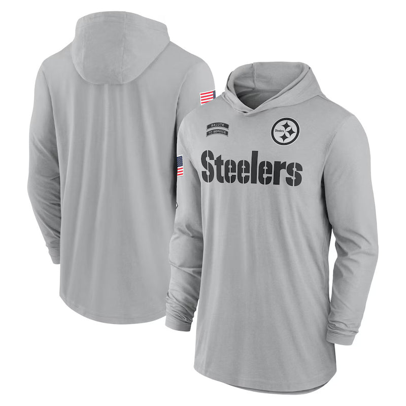 NFL T-Shirts NFL American Football Hooded Long Sleeve T-Shirt Men's Outdoor Leisure