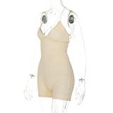 Women Jumpsuit Summer Sexy Backless Slim Fit Sleeveless Jumpsuit