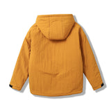 Unisex Winter Cotton Coat Winter Three-Dimensional Hooded Cotton-Padded Coat Retro Loose Cotton Coat