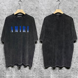 Amiri T-Shirt Distressed Retro Short Sleeve T-shirt