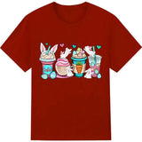 Easter Coffee Bunny Shirt Women Cute Easter Shirt Easter