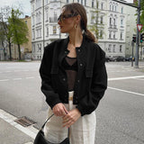 Women Trench Coat Woolen Fall Winter Coat Casual Baseball Uniform