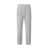 Men Sweatpants Casual Pants Men Solid Color Loose Straight Trousers