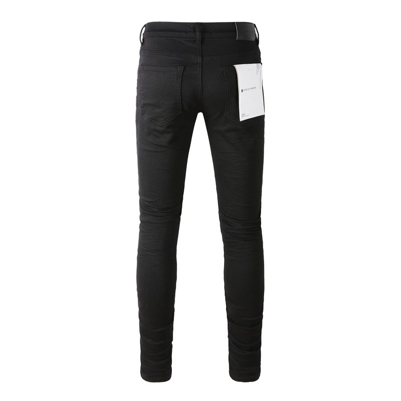 Purple Brand Jeans Black Color & Pleats Basic Style Jeans