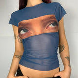 Women T-shirt Summer Retro T-shirt Women's Loose Top
