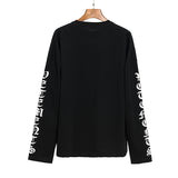 Vetements Sweater Autumn Reflective Letters Loose Long Sleeve Sweatershirt