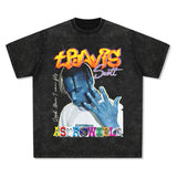 Asap Rocky T Shirts Travis Scott Short Sleeve Eminem ASAP TentacionT-Shirt