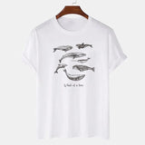 Whale of a Time Print Top Tee Summer Soft Unisex Vegan