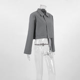 Women Trench Coat Fall/Winter Long Sleeve Short Coat