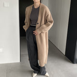 Women Cardigan Sweater Autumn Sweater Coat Loose Button Women's Clothing Z831