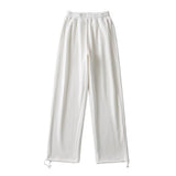 Women Sweatpants Autumn and Winter Leisure Loose-Fit Tappered Trousers Straight Sweatpants