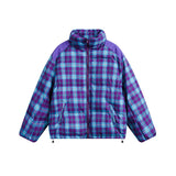 Unisex Jacket Winter Casual Plaid Bread Coat