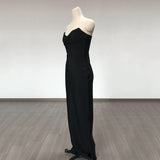Women Evening Dress Sexy Long Evening Dress Slim Fit Bandage One-Piece Dress