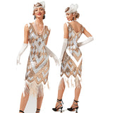 Flappers 1920S Dress Vintage Sequined Tassel Dress Party Dance Dress Formal Dress