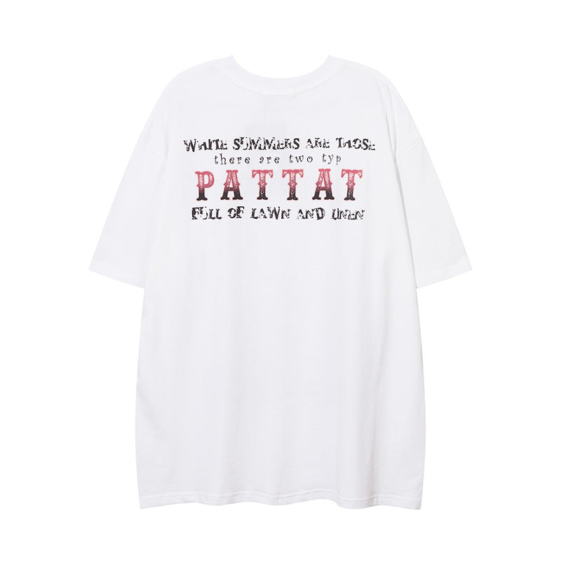 Men T Shirt Summer Printed Short Sleeve T-shirt
