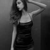 Women Dresses Spring Nightclub Dress Sexy Backless Sheath Dress (Bla0420)
