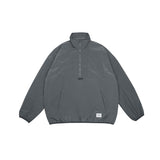 Unisex Jacket Shell Jacket Half Zipped Stand Collar Coat Jacket