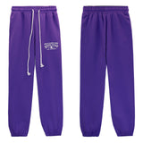 Denim Tears Outfit:Hoodie/Sweatpants (Separate Purchase Options) Kapok Letter Hooded Sweater Trousers Sports Suit