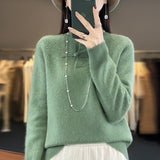 Women Knitwear Spring and Autumn Turtleneck Sweater Loose Sweater